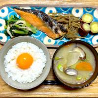 中秋の名月は、卵かけご飯で❣️